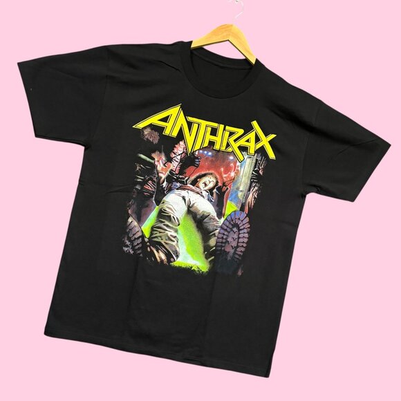 Anthrax Spreading the Disease Thrash Metal Band Tee L - Picture 3 of 4